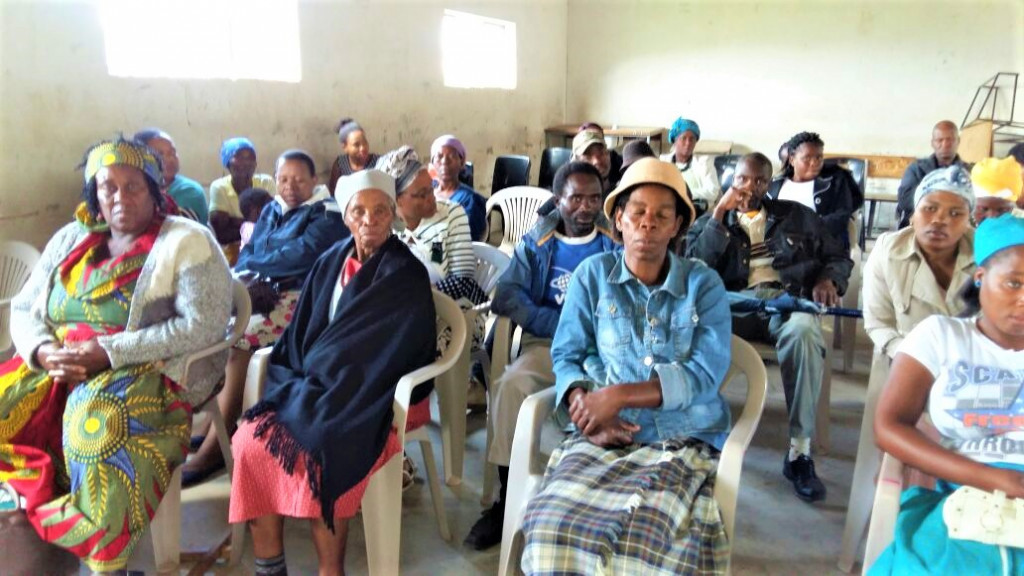 Guardians of sponsored children gather to learn more about the Child Sponsorship Program and their role in supporting the children they take care of. Many children are raised by grandmothers, having lots parents to HIV/AIDS or work in South Africa.