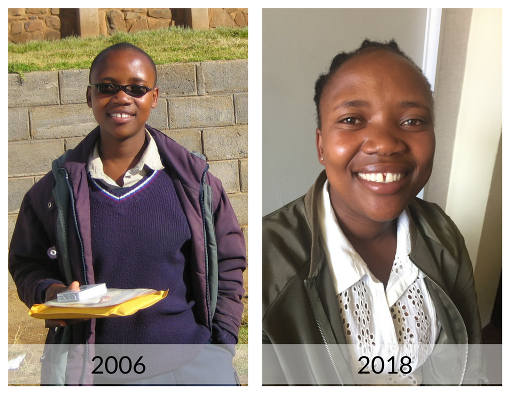 Mat’sepiso Nceke, one of Help Lesotho's first sponsored children.