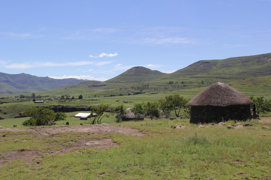 A view of rural Lesotho. Help Lesotho works in some of the most remote, mountainous regions in the country.