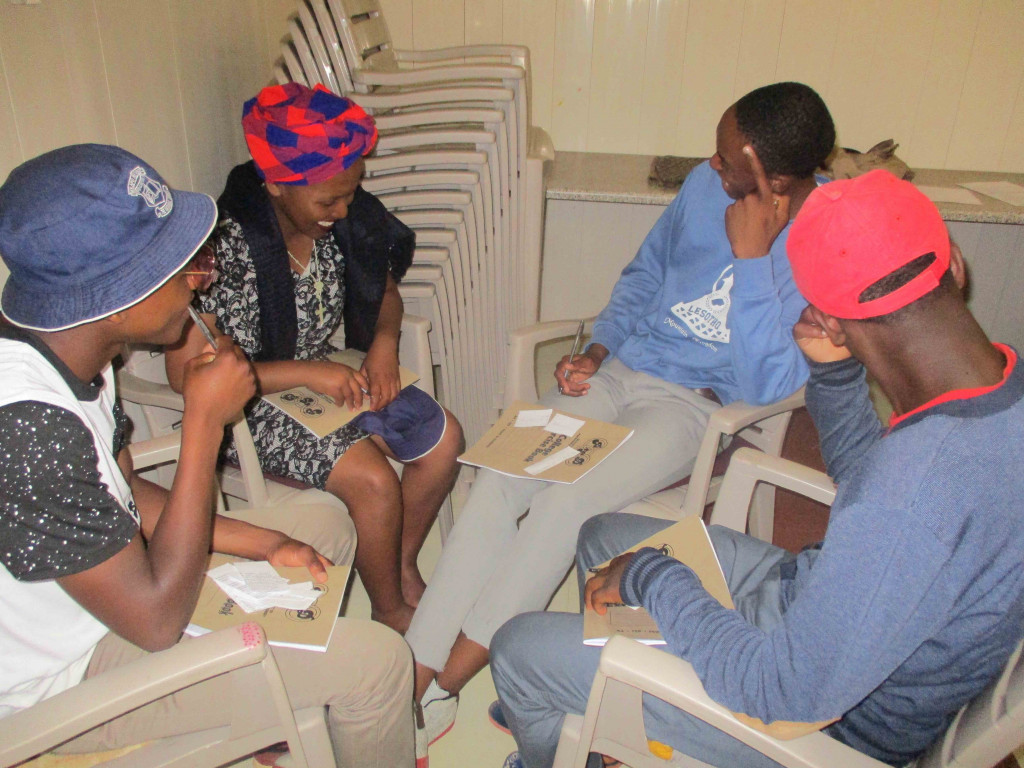 In a session called Risky Behaviours, the campers discussed actions that can lead to contracting HIV, such as unprotected sex, sugar daddies and mommies, and peer pressure.